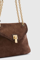 Joy – Suede Shoulder Bag Hand-Airtbrushed Finish