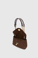 Joy – Suede Shoulder Bag Hand-Airtbrushed Finish
