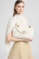 Joy – Knitted Shoulder Bag in Diamond Pattern