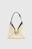Clio – Mini Hobo Bag in Bicolour Vintage Sheepskin Leather