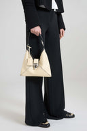 Clio – Mini Hobo Bag in Bicolour Vintage Sheepskin Leather