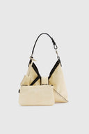 Clio – Mini Hobo Bag in Bicolour Vintage Sheepskin Leather