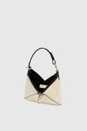 Clio – Mini Hobo Bag in Bicolour Vintage Sheepskin Leather