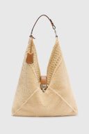 Clio – Maxi Hobo Bag in Merino Shearling and Calfskin