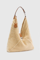 Clio – Maxi Hobo Bag in Merino Shearling and Calfskin