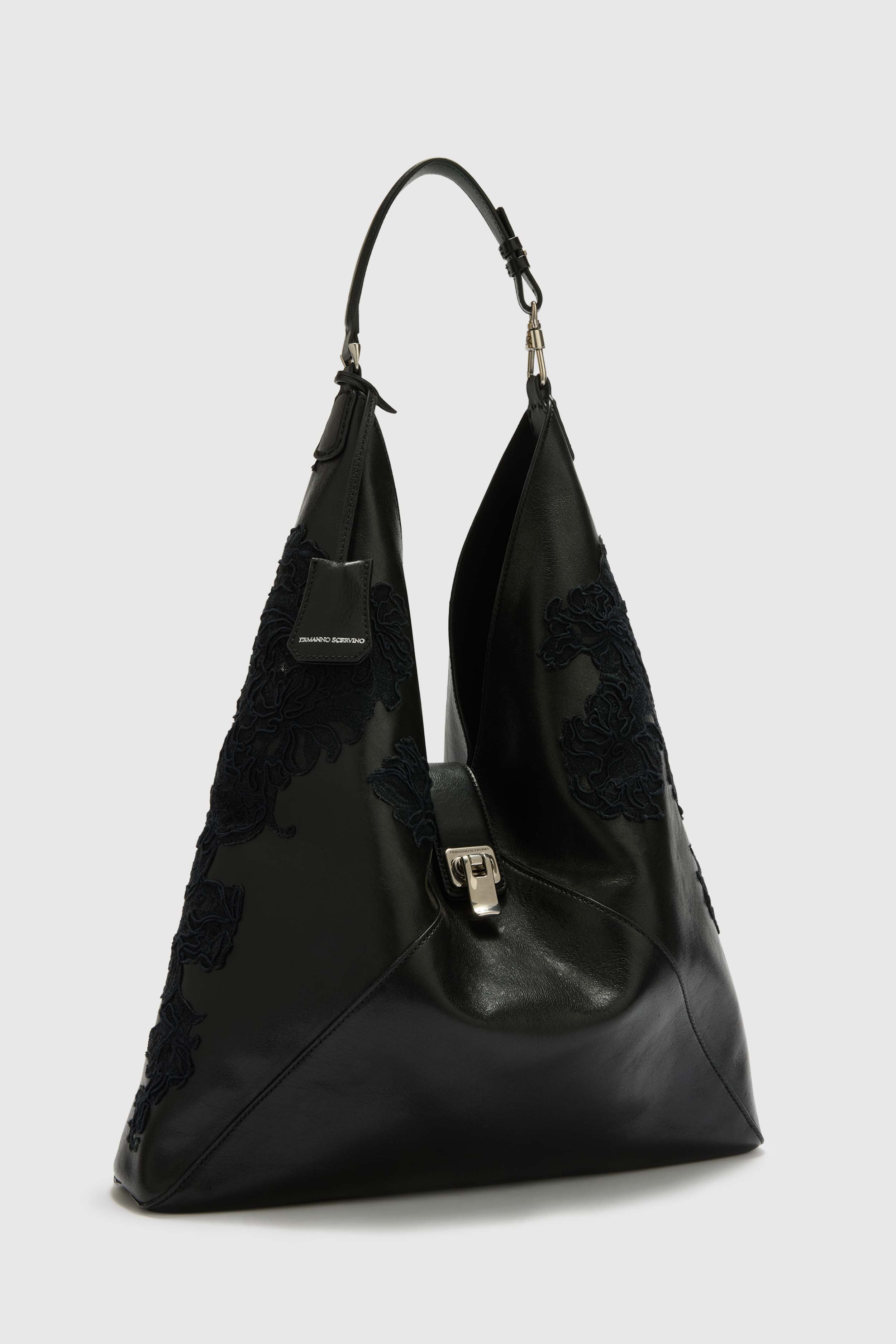 Clio Maxi Hobo Bag in Vintage Nappa Shearling