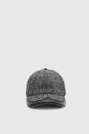 Baseball Cap in Virgin Wool Blend with Resca Jacquard Pattern