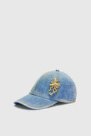 Denim baseball cap