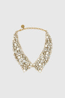 Crystal statement collar necklace