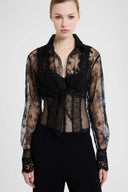 Camicia Corta con Pizzo Ricamato