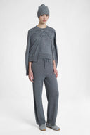 Virgin Wool Blend Sweater with Rebrodé Embroidery