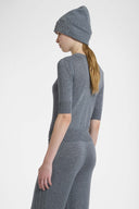 Virgin Wool Blend Sweater with Rebrodé Embroidery