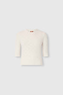 Maglia Corta in Misto Lana e Cashmere