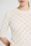 Maglia Corta in Misto Lana e Cashmere