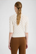 Maglia Corta in Misto Lana e Cashmere