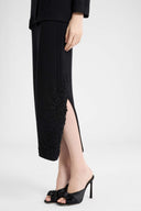 Gonna Tubino in Misto Lana e Cashmere con Cinturino Regolabile