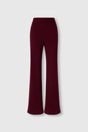 Pantalone Palazzo in Jersey Pesante con Banda Elasticizzata in Vita