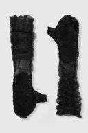 Long Tulle Gloves with Three-Dimensional Soutache Embroidery
