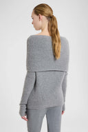 Pure Cashmere Sweater with Front Bow Detail