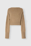 Pure Cashmere Sweater with Back Bow Detail