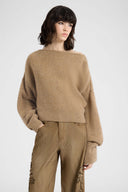 Pure Cashmere Sweater with Back Bow Detail