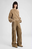 Pure Cashmere Sweater with Back Bow Detail