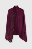 Cashmere Stole with Rebrodé Lace and Ton sur Ton Crystals