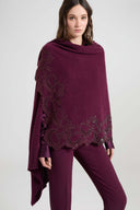 Cashmere Stole with Rebrodé Lace and Ton sur Ton Crystals