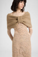 Pure Cashmere Bow Wrap