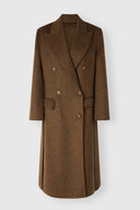 Double-Breasted Double-Face Oversized Coat with Heraldic Buttons