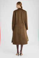 Double-Breasted Double-Face Oversized Coat with Heraldic Buttons