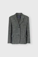 Single-Breasted Jacket in Resca Wool Yarn-Dyed Weight Fabric