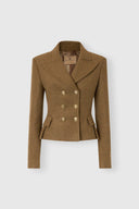 Veste tailleur croisée Green Loden