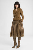 Veste tailleur croisée Green Loden
