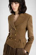Veste tailleur croisée Green Loden