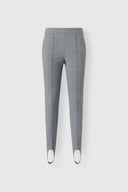 Wool-blend leggings with stirrup hems
