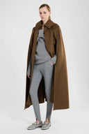 Wool-blend leggings with stirrup hems