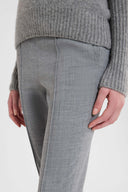 Wool-blend leggings with stirrup hems