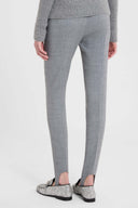 Wool-blend leggings with stirrup hems