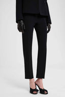Pantalone smoking sartoriale con banda in raso