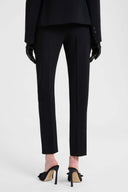 Pantalone smoking sartoriale con banda in raso