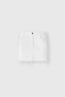 Minigonna in denim misto cotone e modal