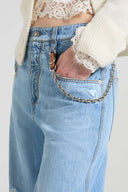 Baggy Jeans with Knee Rips