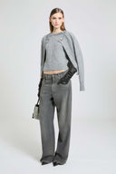 Baggy Jeans in Pure Cotton with Resca Pattern