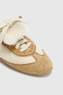 Winner sneakers in bouclé wool and vintage-effect shearling