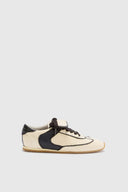 Winner sneakers in vintage-effect two-tone shearling