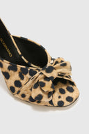 Leopard Print Marocain Mule