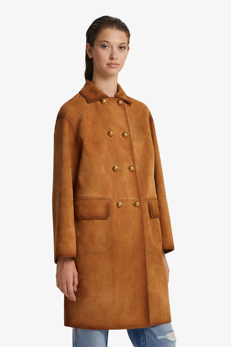 Suede coat