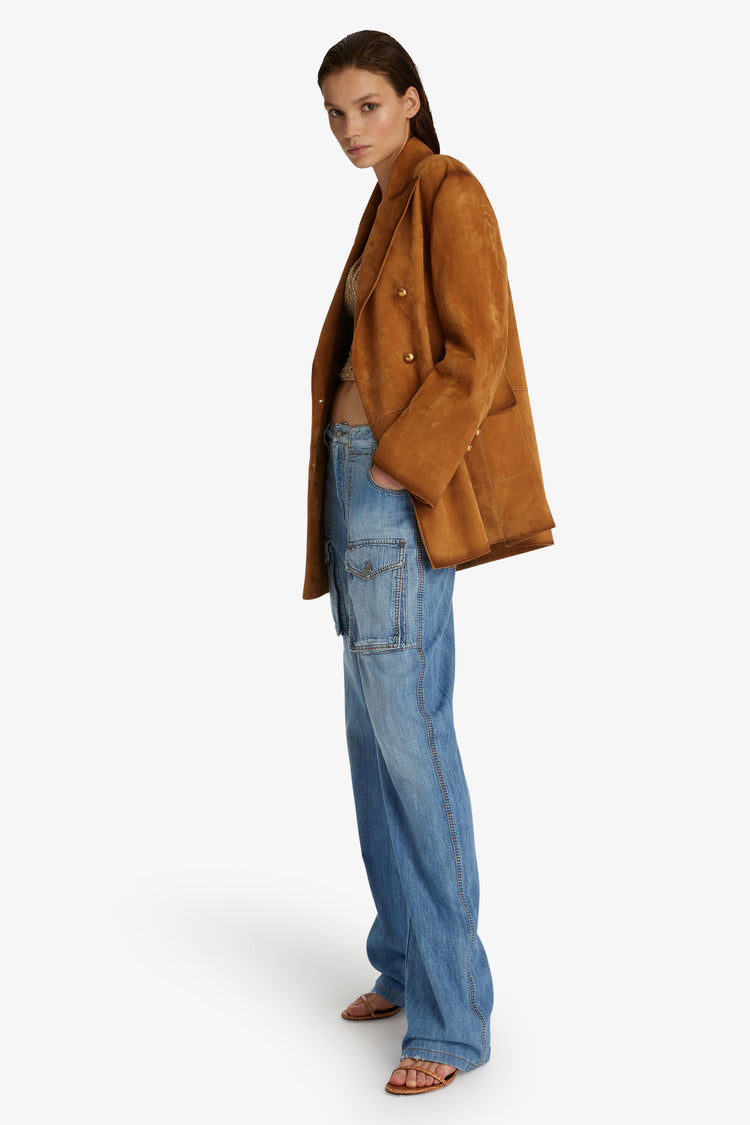 Nuanced suede jacket