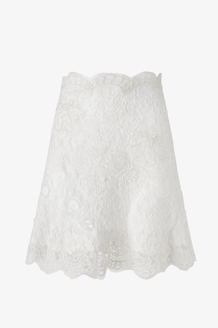 Patchwork lace skirt